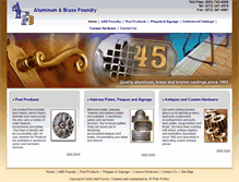 Tablet Screenshot of abfoundryonline.com